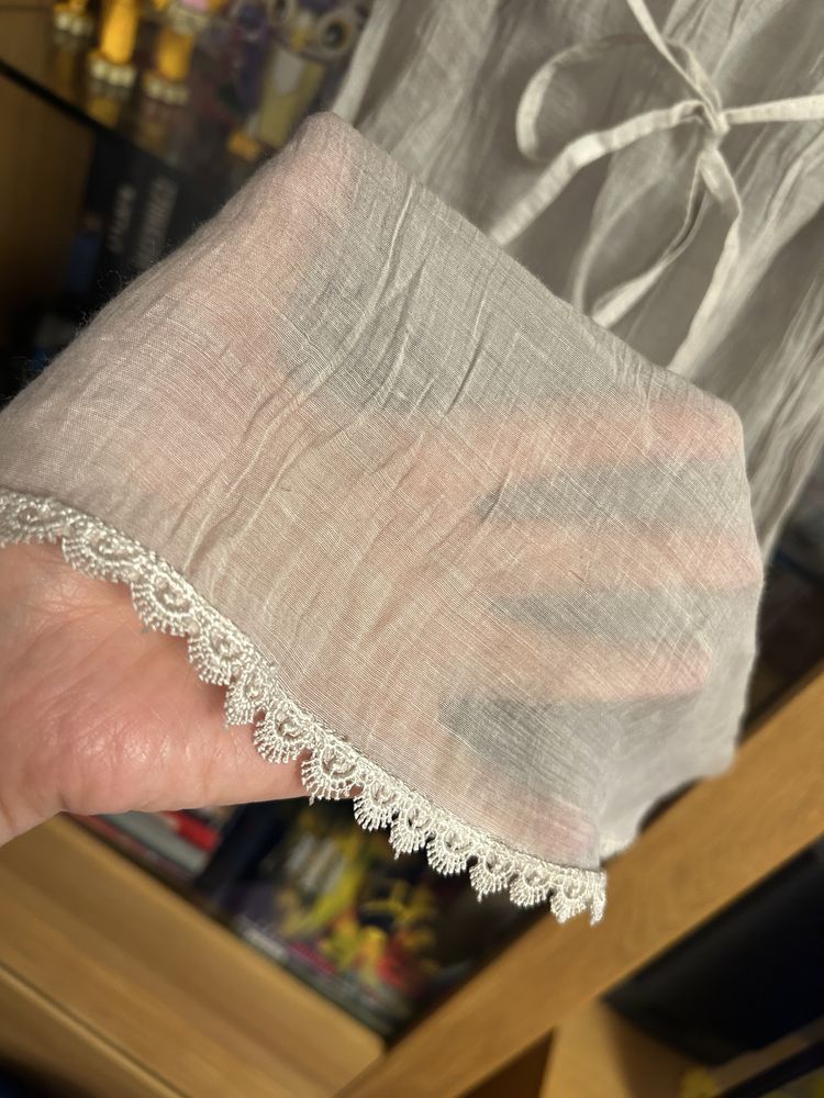 Zwiewna lekka bluzeczka/tunika/narzutka - rozm. M/L