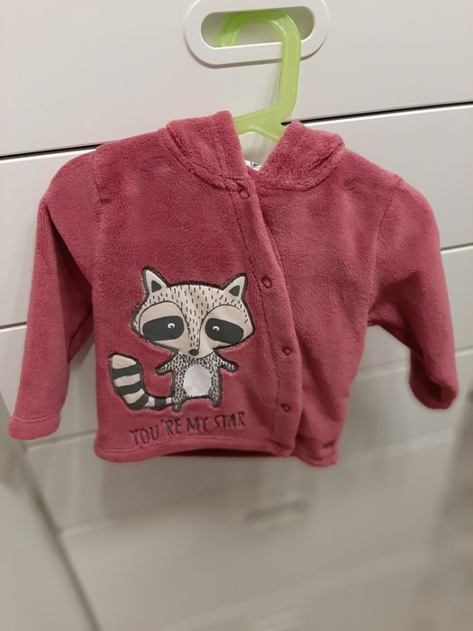 Bluza polar z szopem r.74/80