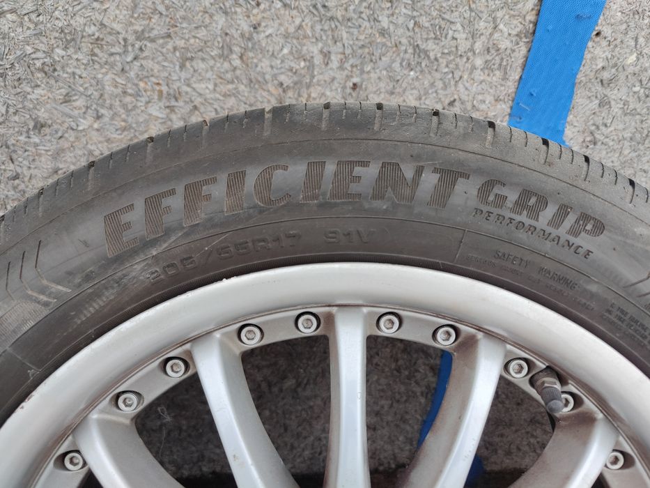 Koła 205/55 r17  4x100 Goodyear 6-6,5mm 4 sztuki