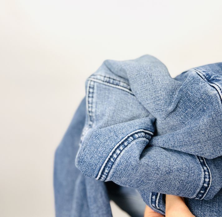 Jeansowa kurtka katana z przetarciami M 38 Floyd