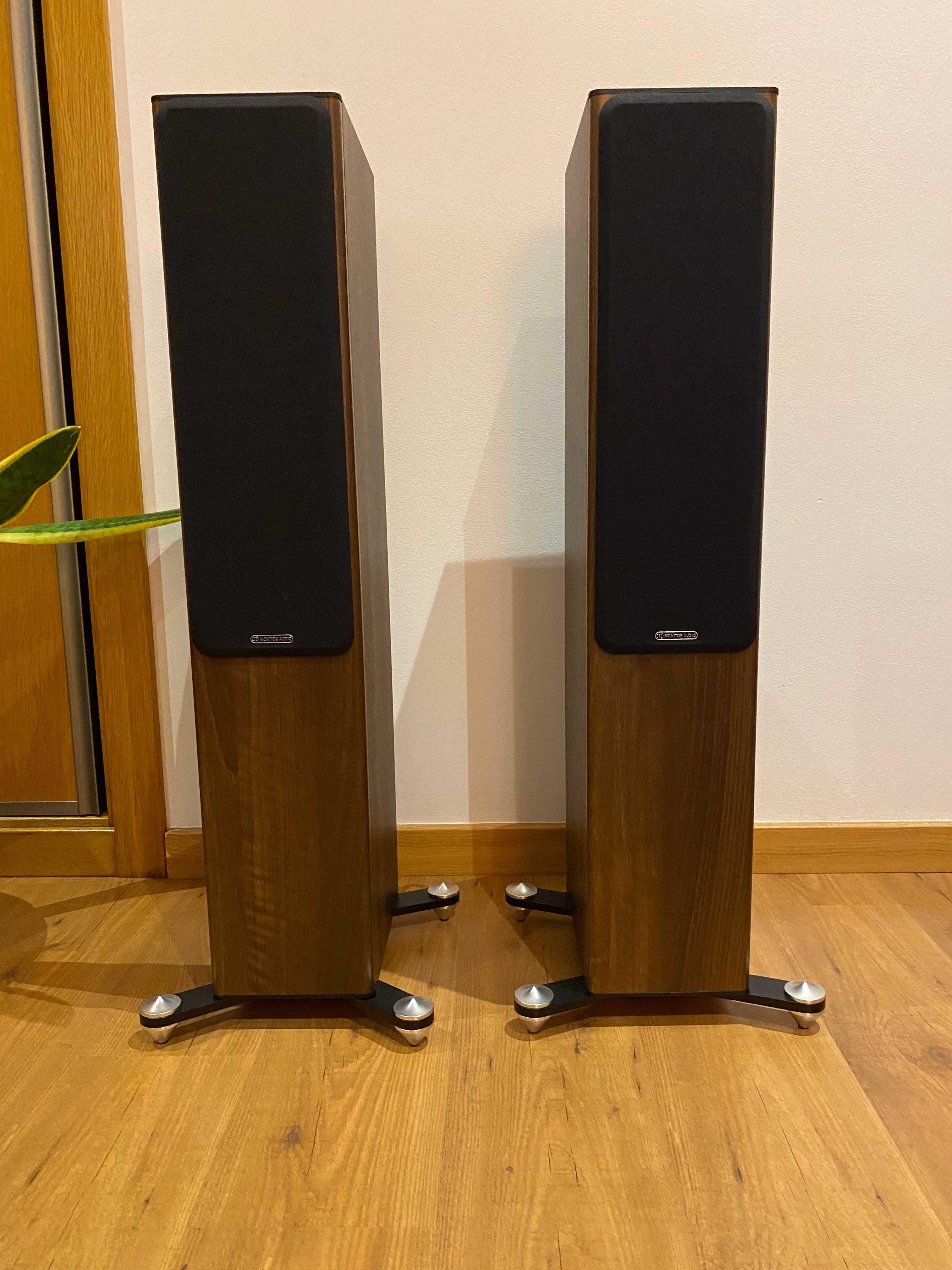 Colunas Monitor Audio Bronze Bx5 + Pés acústicos + Cabos bi-wire