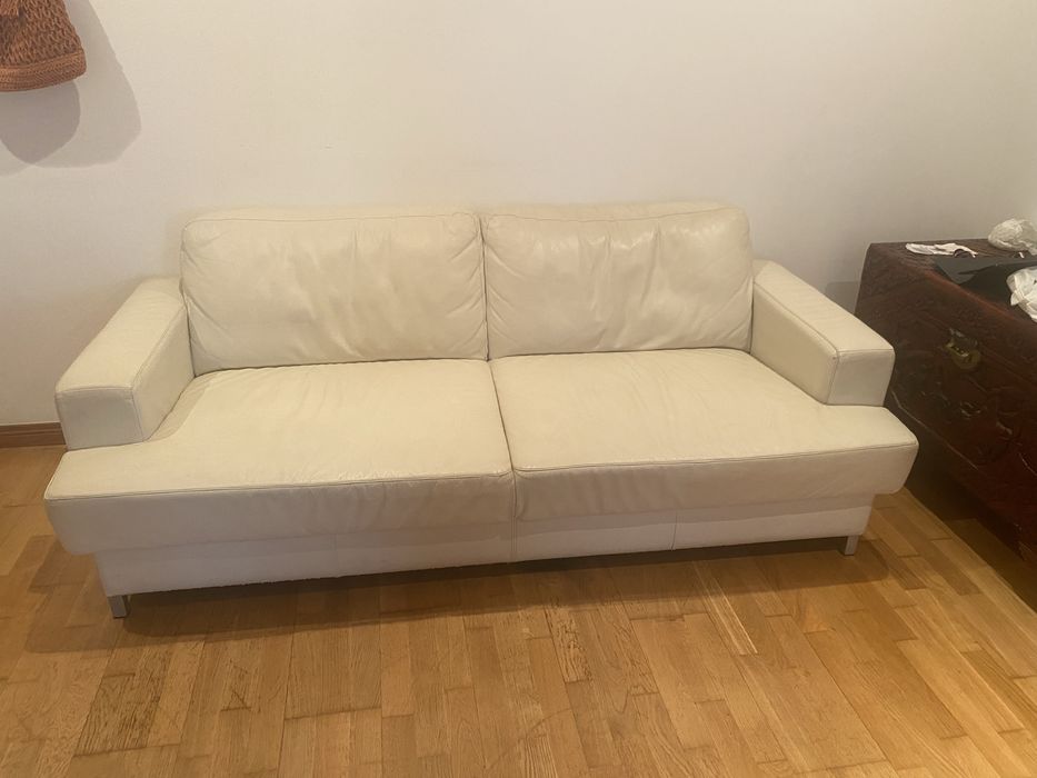 Sofa pele branco