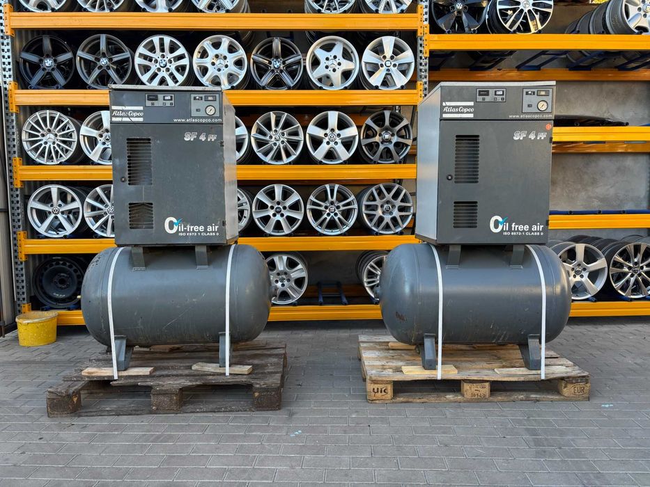 2X Kompresor Śrubowy Sprężarka BEZOLEJOWA ATLAS COPCO SF 4 FF SF4