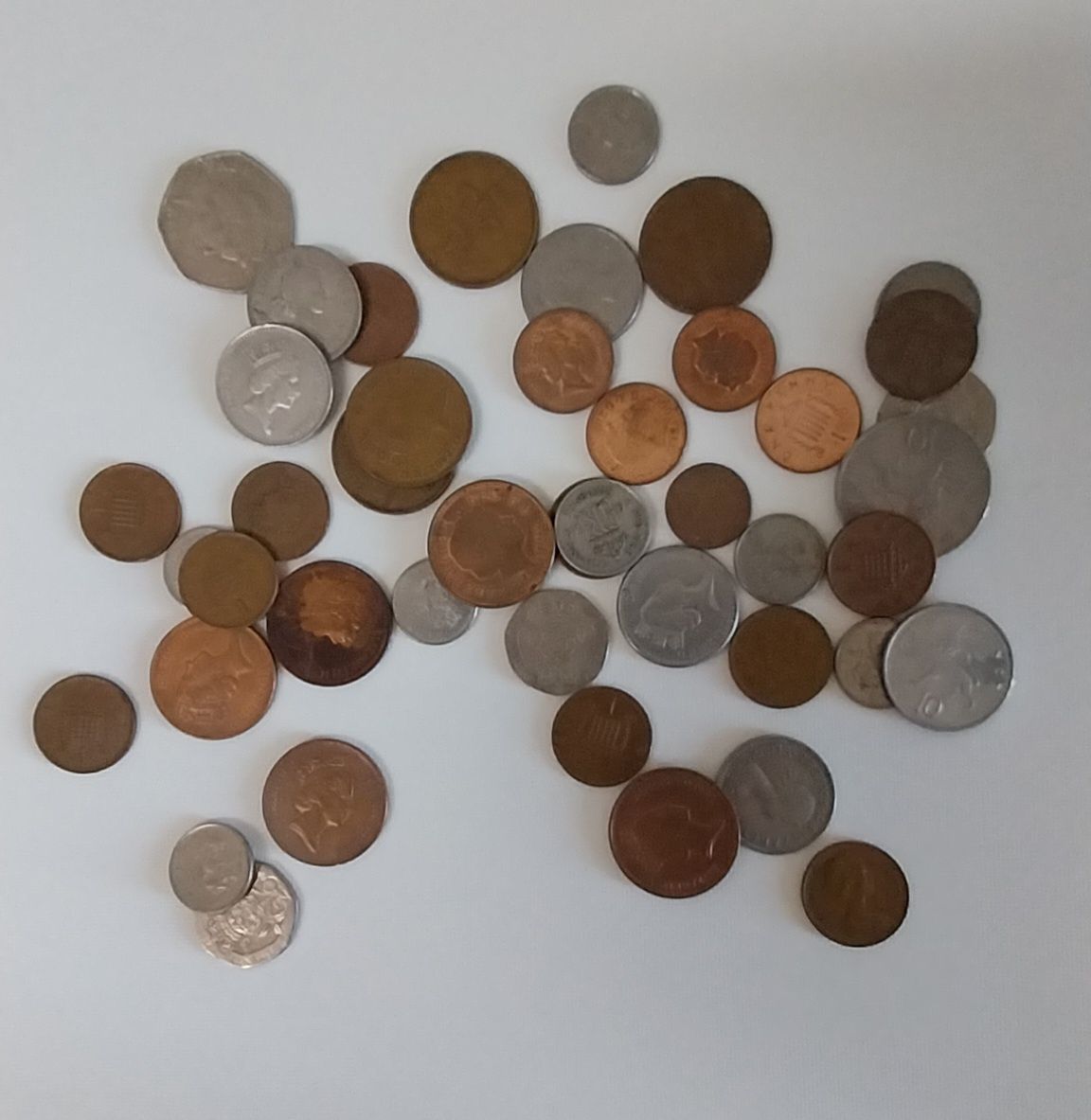 Lote de 42 moedas de Inglaterra