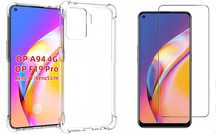 Etui Bezbarwne A-Shock + Szkło do Oppo Reno 5 Lite