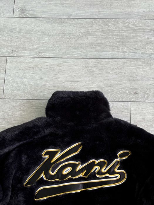 Чорна Шерпа Шуба Karl Kani Teddy M Розмір Куртка Тедді Кожух Оригінал
