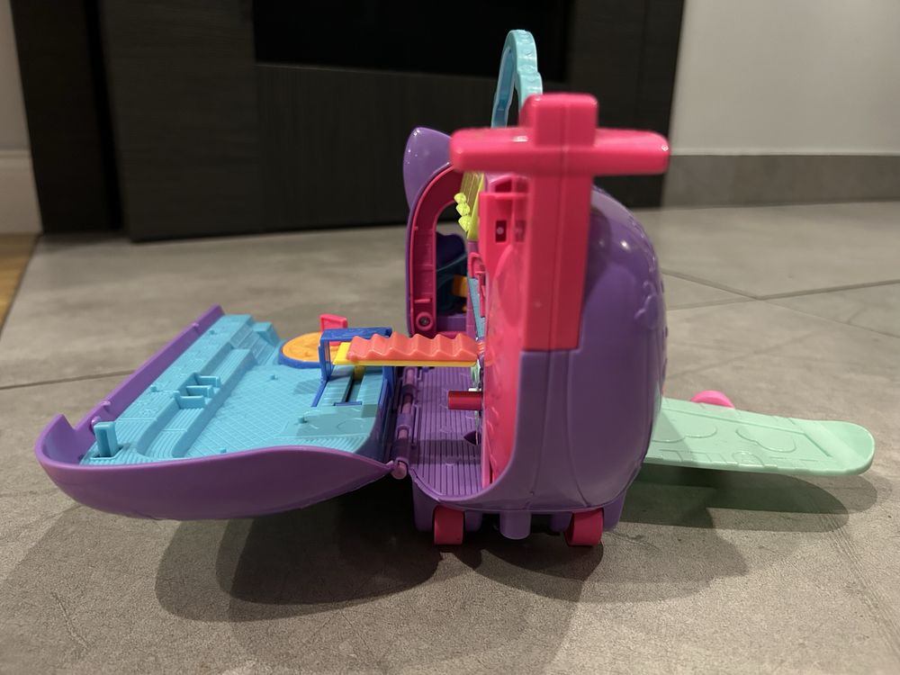 POLLY Pocket kotolot zestaw koci samolot + 2 Lalki