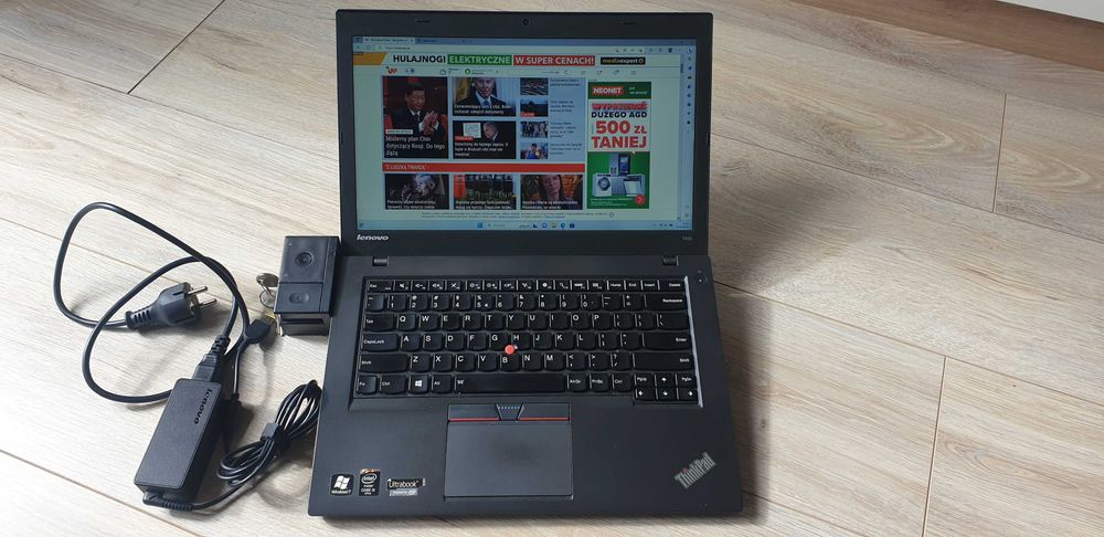 Laptop Lenovo ThinkPad T450 i5 16GB 512GB SSD + stacja Ultra Dock