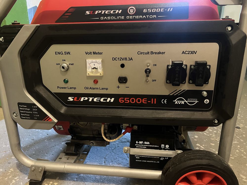 Бензиновий генератор Suptech 6500E трифазний
