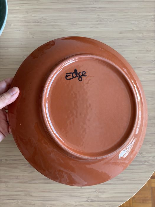 Prato de barro decorativo – estilo rústico português