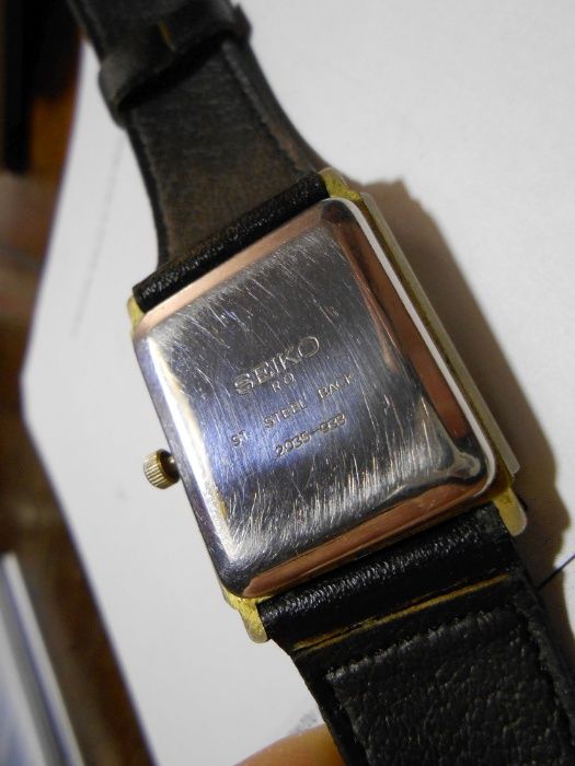 zegarek seiko quartz japan vintage kostka