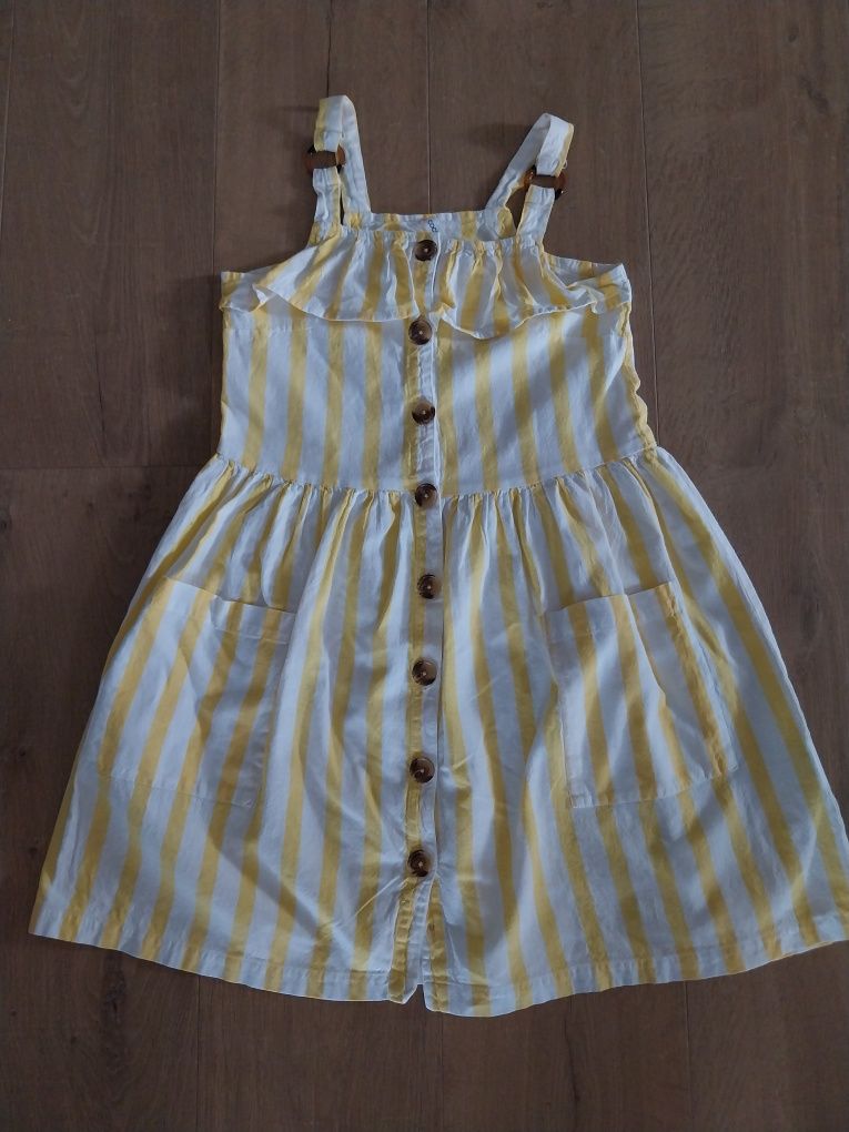 Sukienka Coccodrillo len i bawełna r 146/152