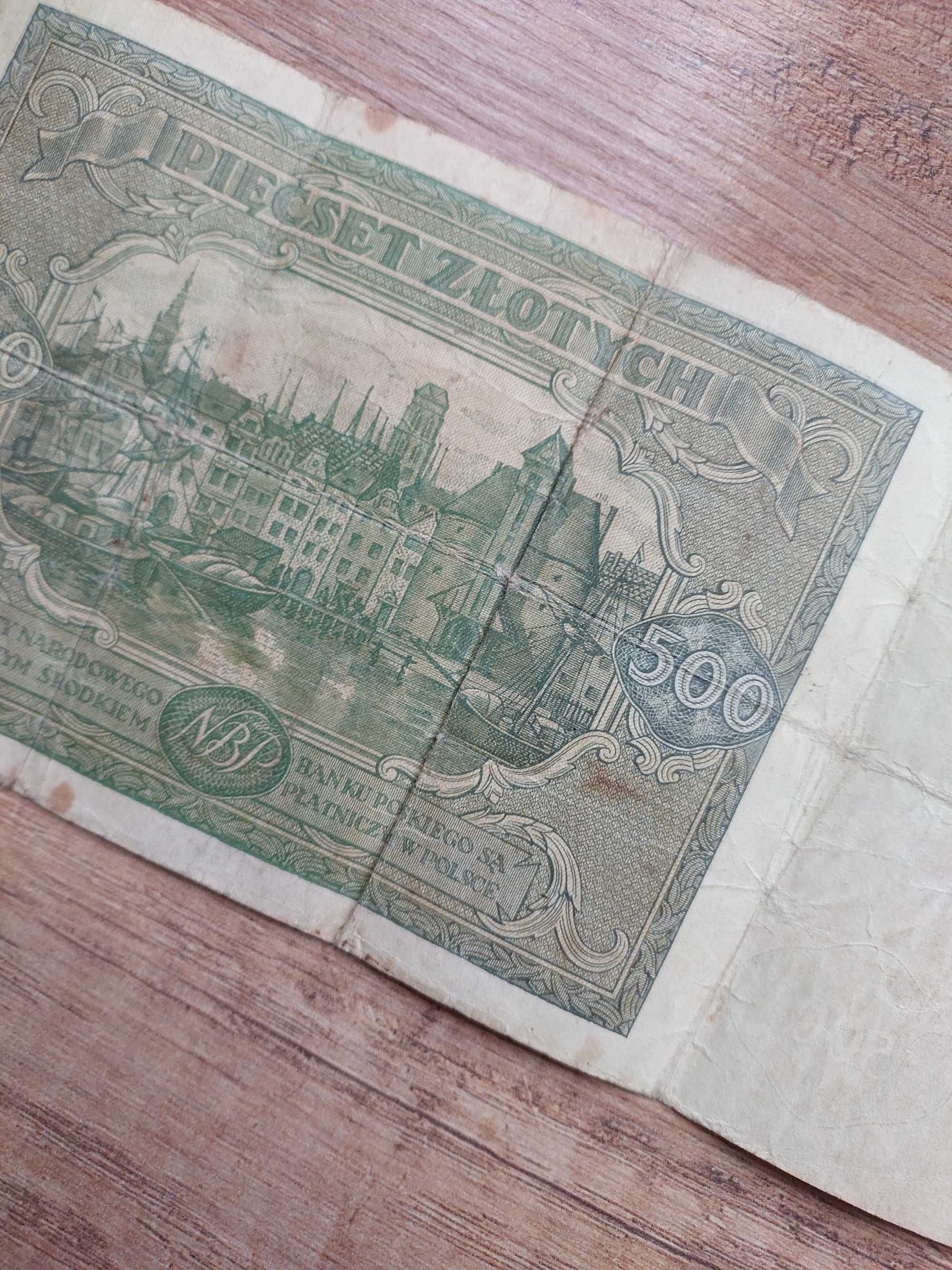 Banknot 500 zł 1946 r.