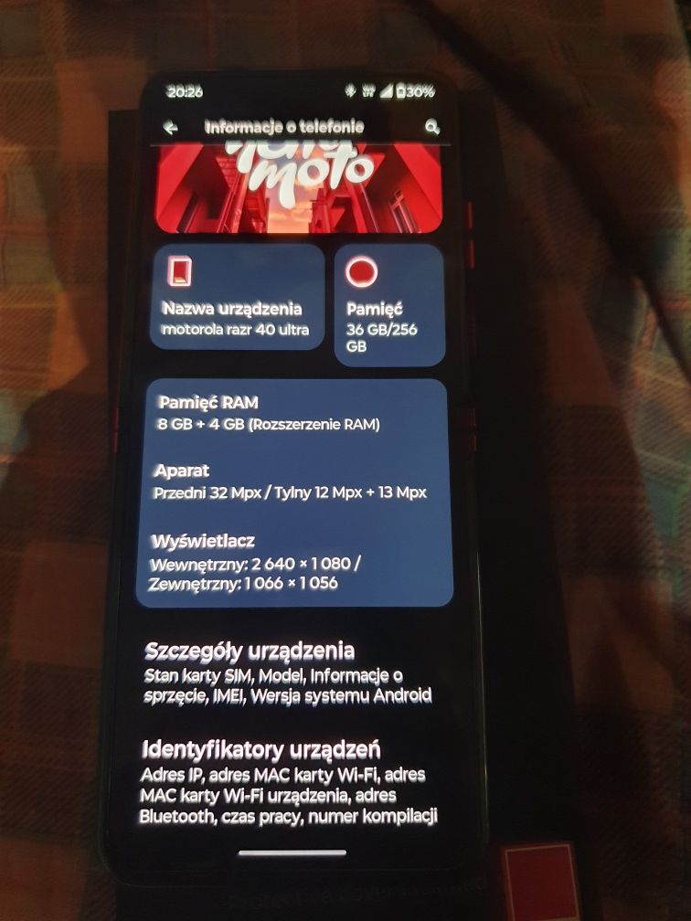 Motorola Razr 40 Ultra. Odbiór osobisty