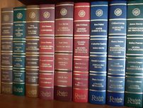 Livros encadernados da seleção do Reader´s Digest