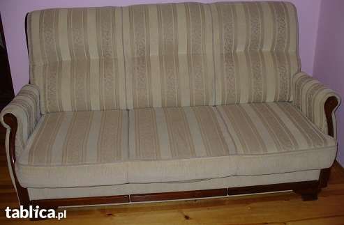 Elegancka sofa 3 osobowa rozkładana + 2 fotele