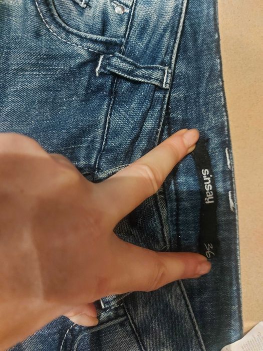 Spodnie damskie jeansowe Sinsay roz.36