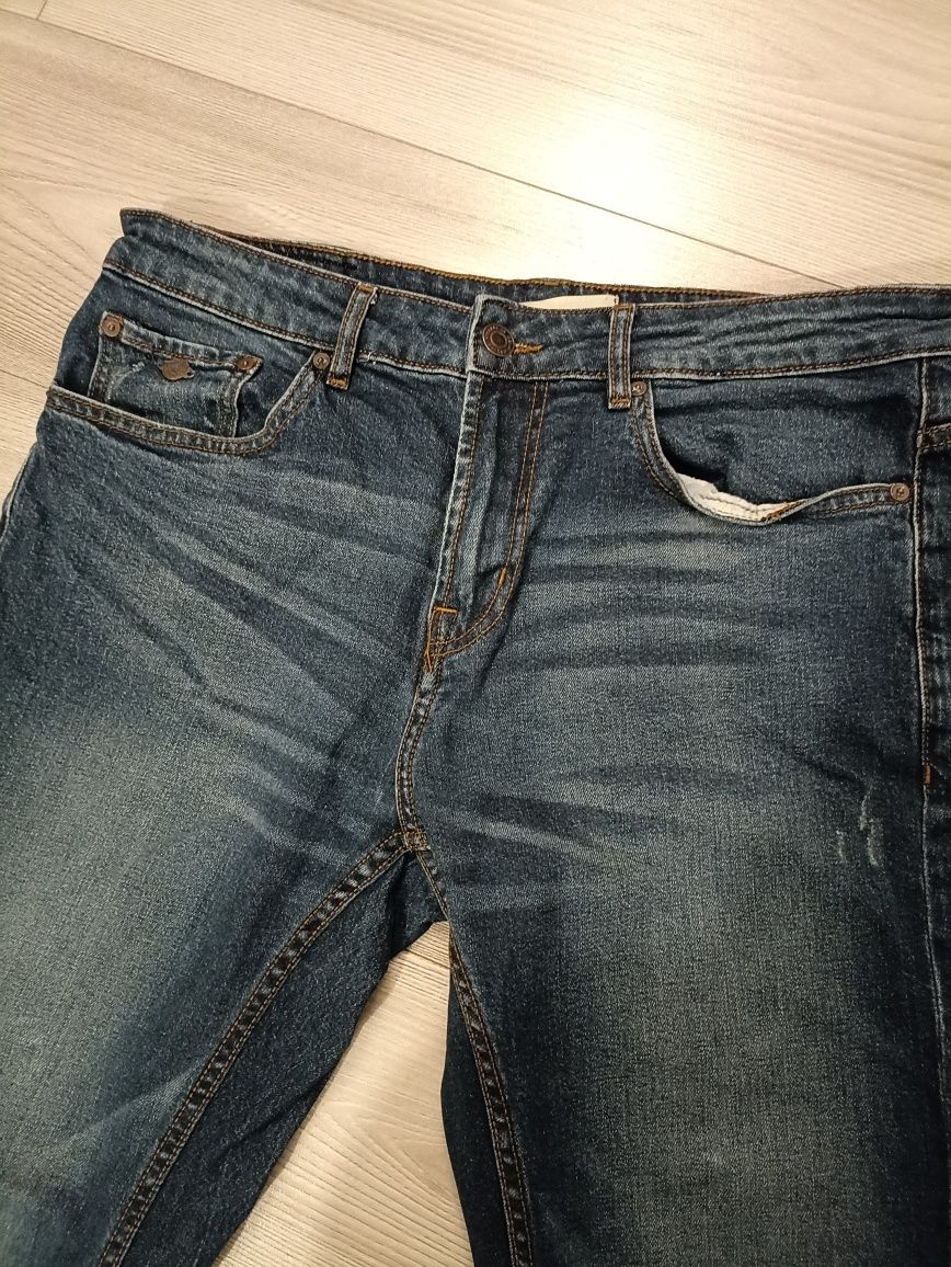 spodnie jeansowe męskie pull and bear pull & bear pull&bear rozmiar 44
