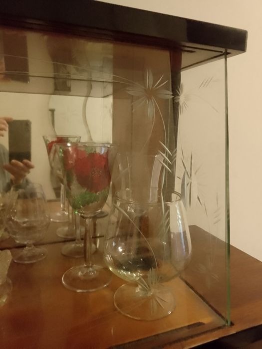 Zabytkowy kredens witryna i szafa