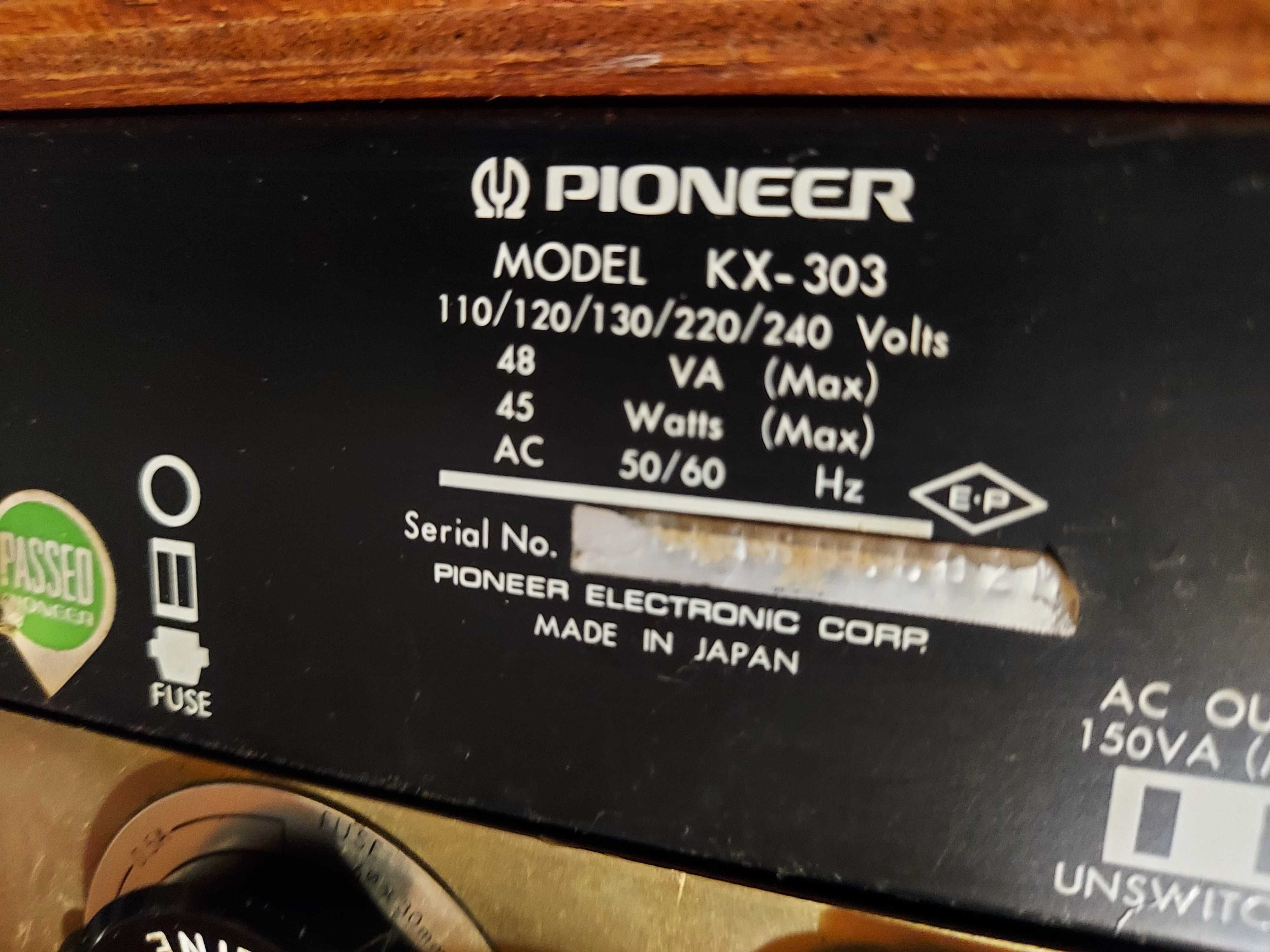 Receiver Pioneer KX-303 Raro!