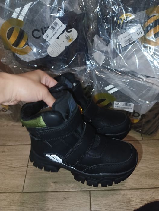 Зимові термо сапоги ботінки хайтопи Clibee для хлопчика зимние ботинки