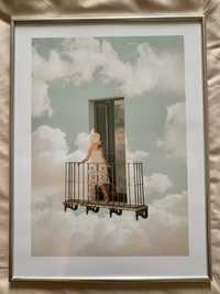 Plakat balkon w chmurach 30x40 cm