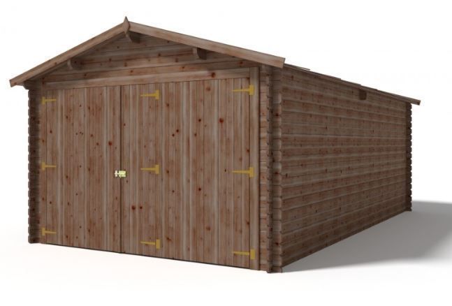 Garaż drewniany ogrodowy 3,5x6m GAR20