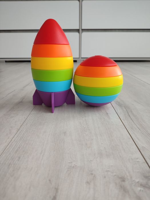 Лот набор Кубики Fisher price іграшки пірамідка машина Chicco