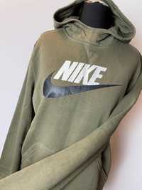 Bluza damska z kapturem zielona Nike rozmiar S-M