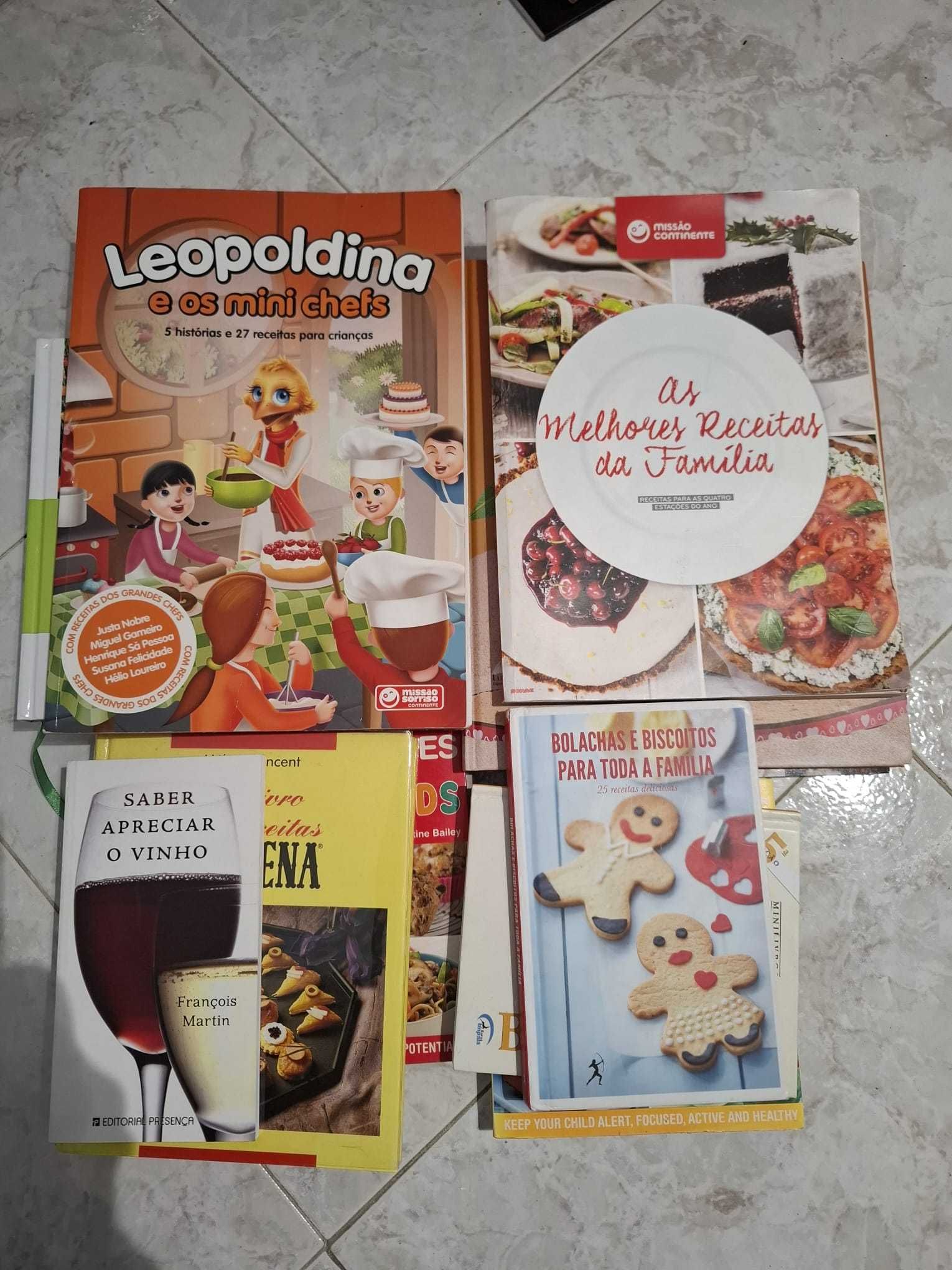 Lote de Livros de Gastronomia