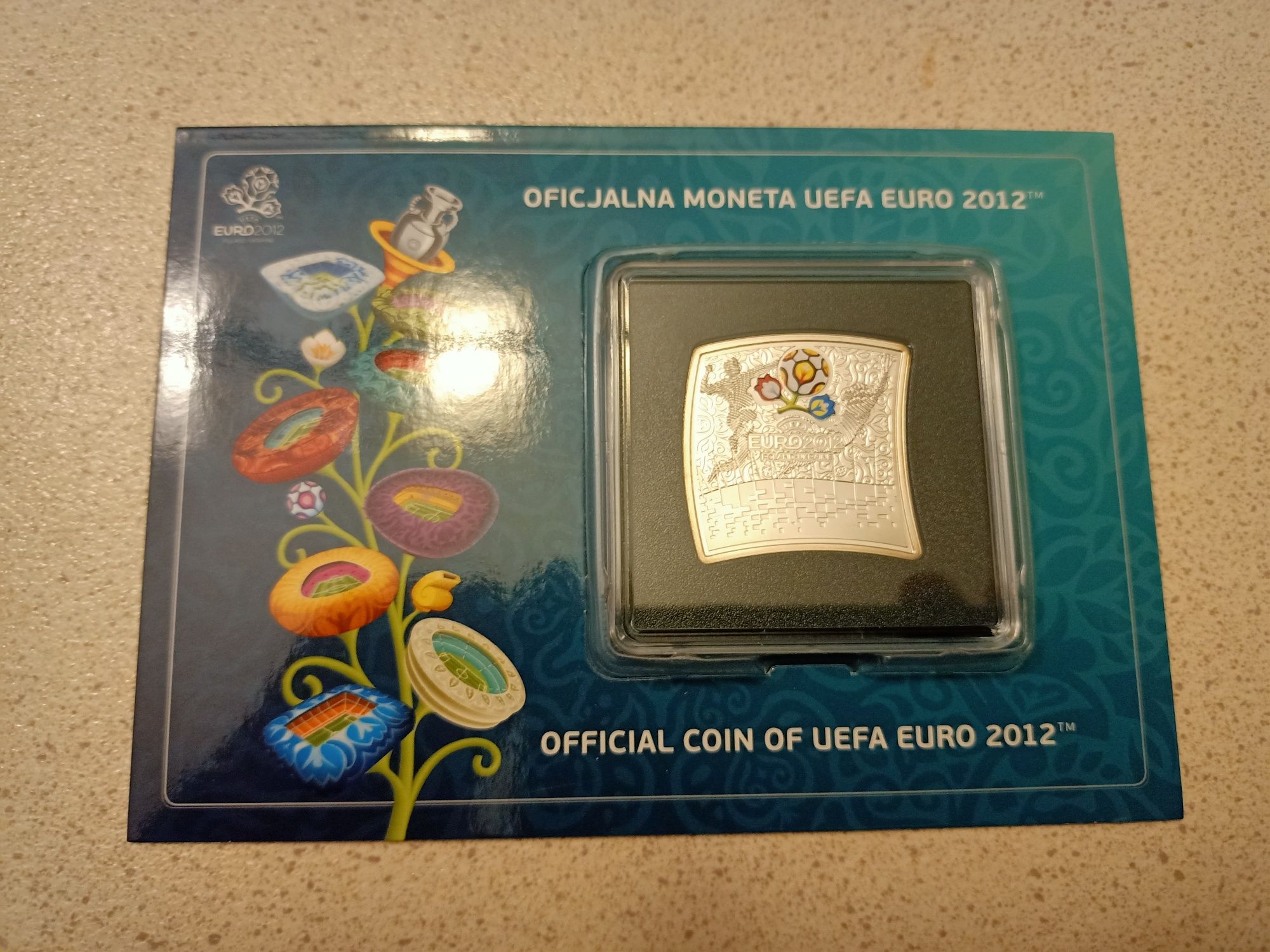 Moneta srebrna 20 zł EURO 2012 w blistrze ideał