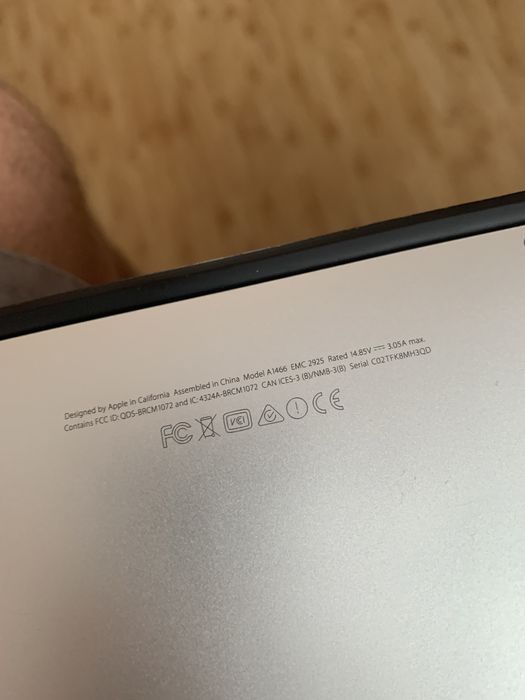 Ноутбук apple a1466 macbook air 2015