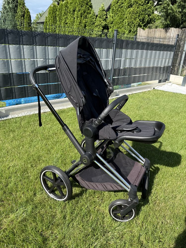 *** Cybex Priam 4.0 Deep Black Chrome 3w1 gondola+spacerówka  ***