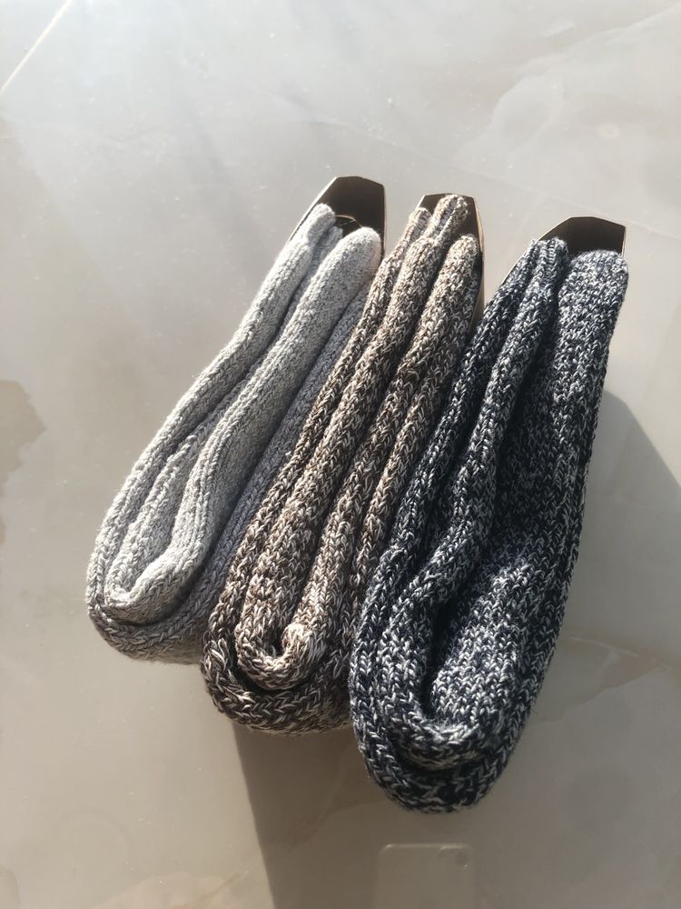 Welniane Skarpety Alpaka 39-42 Grube Cieple Skarpetki Unisex 3 pary