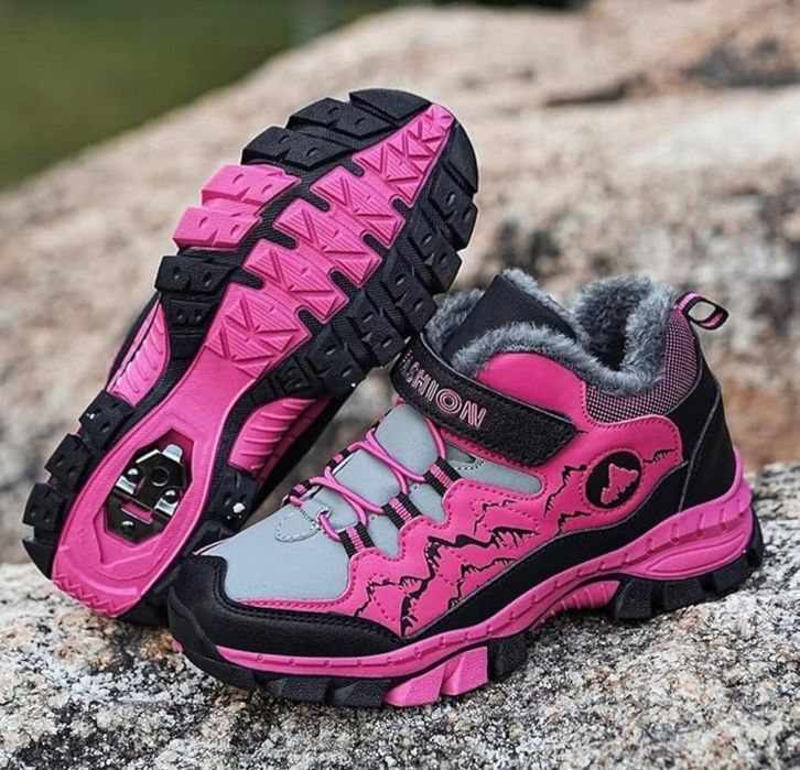 Buty zimowe ocieplane trekingowe antyposlizgowe 39
