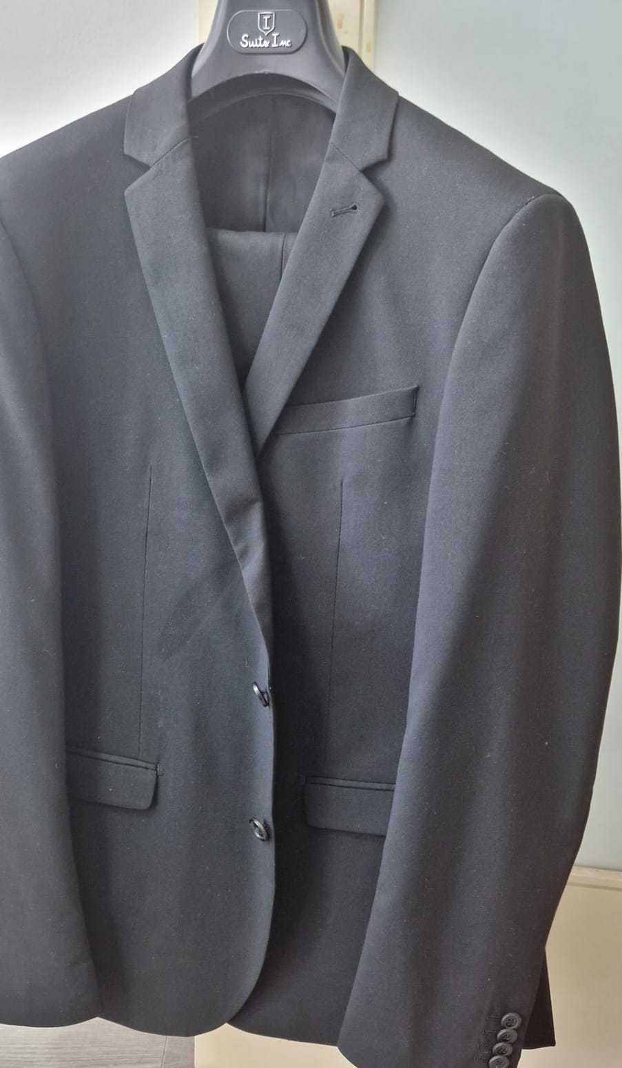 Fato homem cinza escuro Suits Inc.,slim fit.Calças 44 e blazer 52