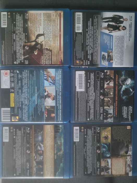 Kolekcja 6 filmów Blu-Ray do negocjacji
