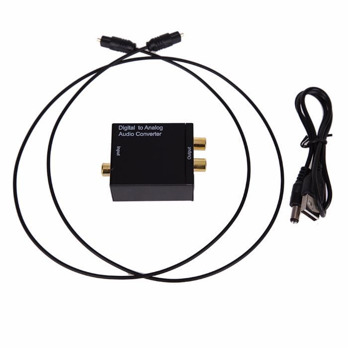 Conversor Audio Digital Fibra Optica Otica Coaxial p RCA ou Jack NOVO