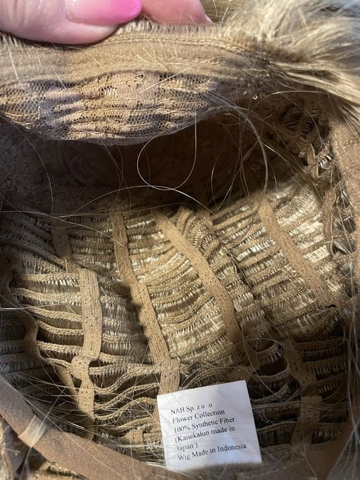 Blond wlosy peruka Nah