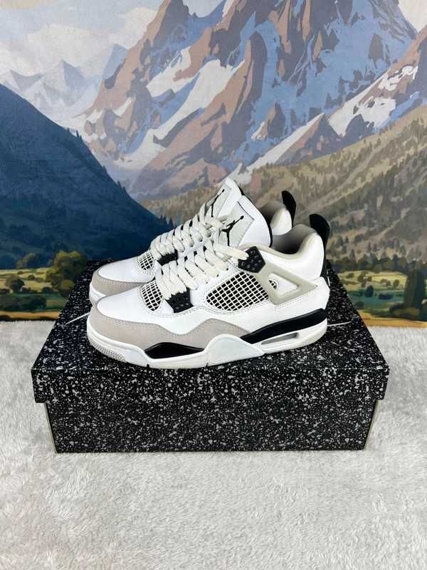 ButyDamskie Air Jordan_4_Retro_Military_Black_Uniseks R.38