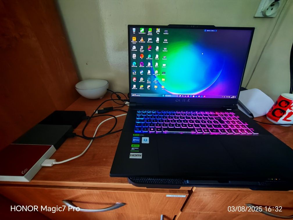 Laptop Gamingowy 17,3 2K 240Hz, i9, RTX 4090, 64GB, 17 TB