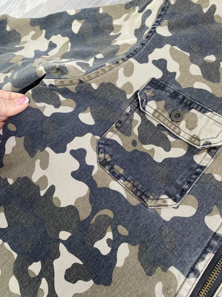 Джинсовий піджак від FSBN мілітарі