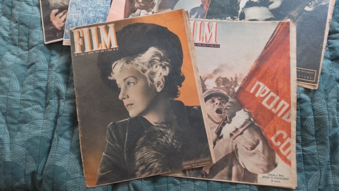 Gazety Film 1950 rok zestaw siedmiu gazet