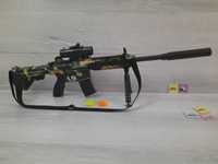 Снайперская винтовка на пульках 6мм, 588, 80см, оптика x6, ремешок