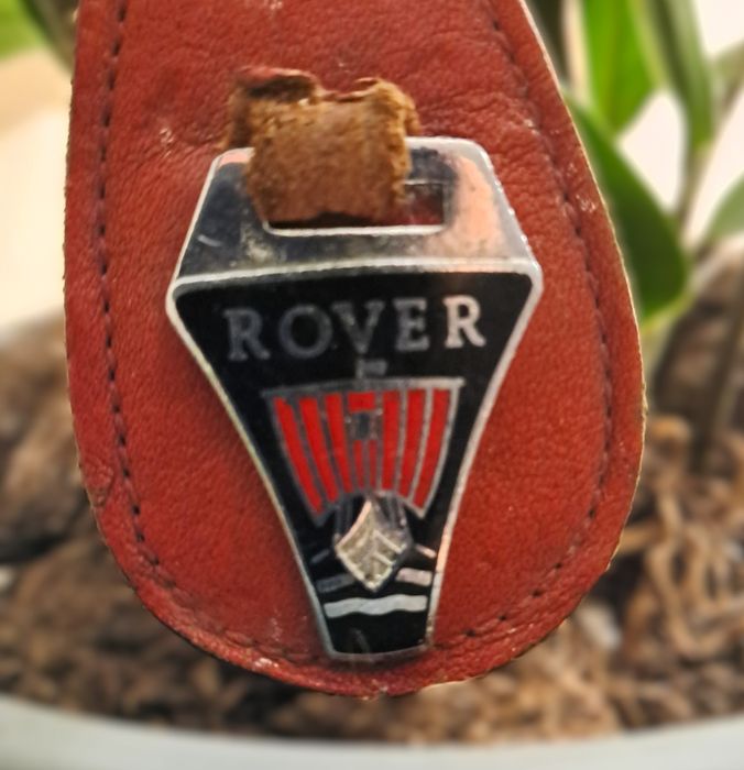 Porta-chaves clássico Rover em pele vintage