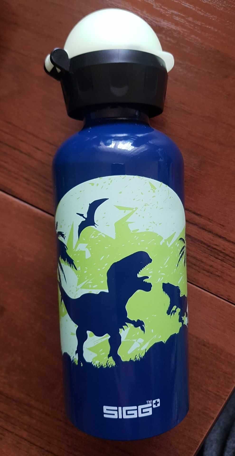 SIGG 400ml bidon butelka Glow Moon Dinos dla dzieci w300