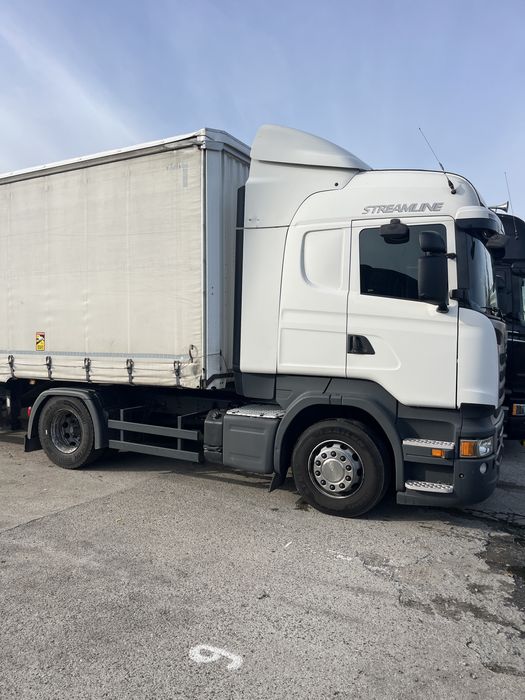 Zestaw Scania R410 firanka mulda Kassbohrer