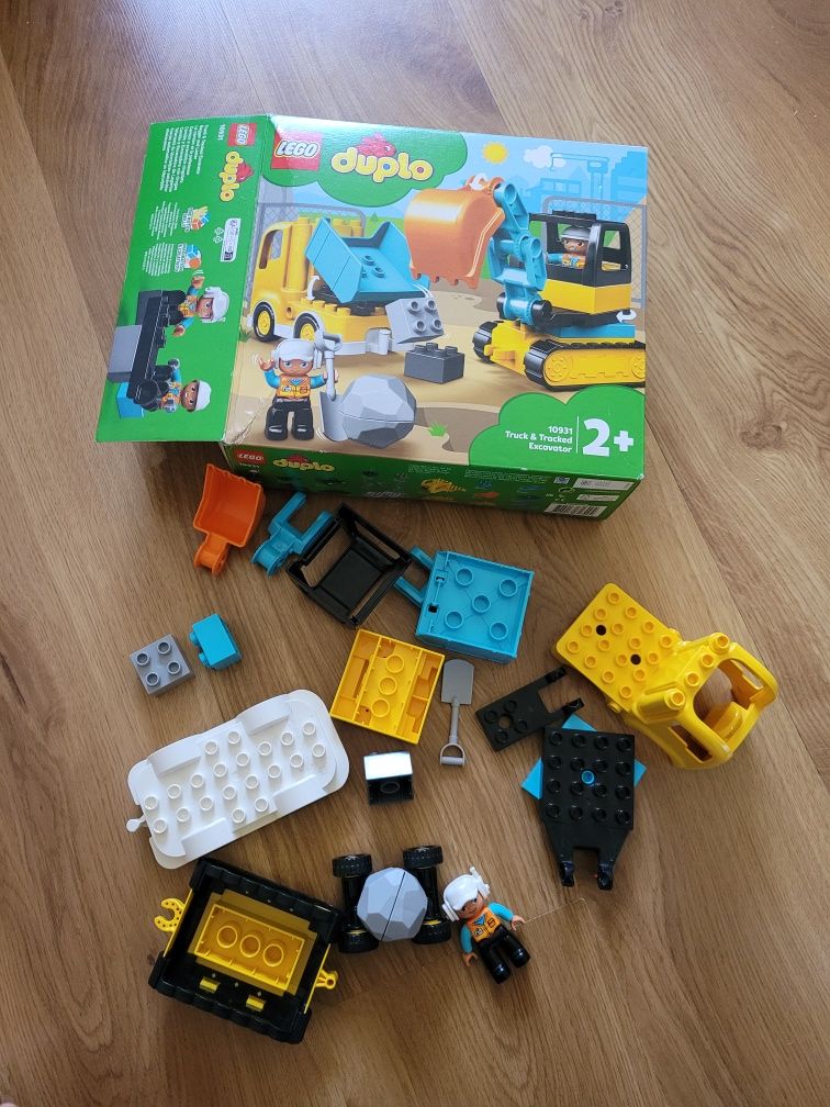 Lego duplo zestaw komplet Koparka wywrotka policjant