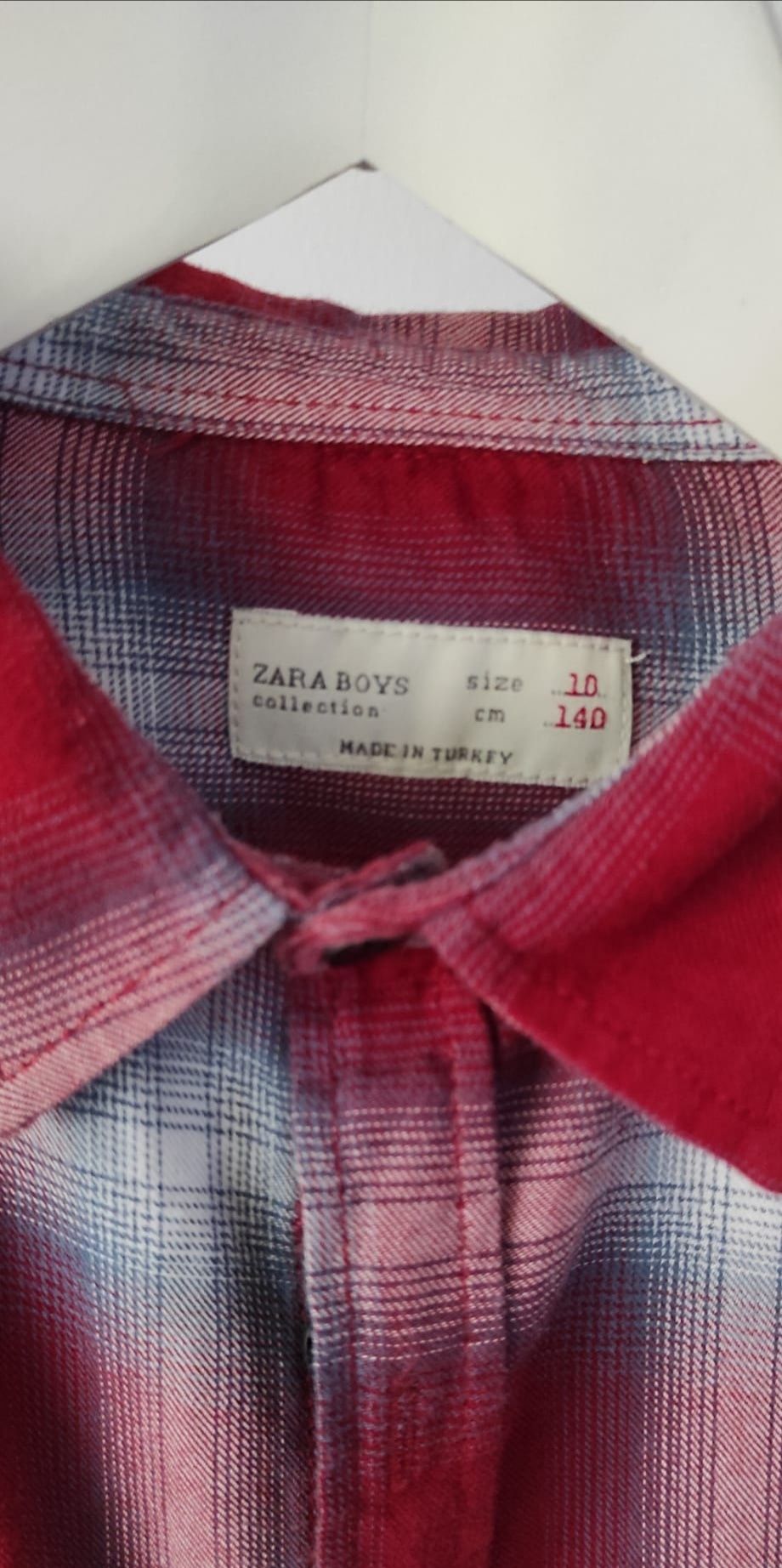 Camisa Zara xadrez 100% algodão, menino 10A.