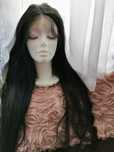Peruka lace front naturalna czerń 65 cm